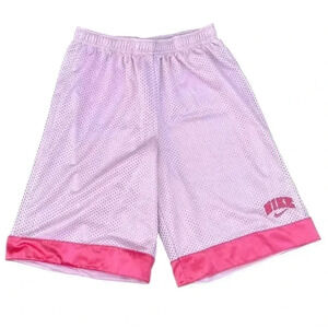 Youth kids Nike Basketball Shorts Size L monochrome baby Pink on Hit Pink detail